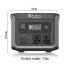 Toby’s TBS-144A Portable Power Station 600W, 144000mAh (460.8Wh) Lithium Battery, 220V AC Output 400W, DC 12-50V 200W Max, PD 100W - Black